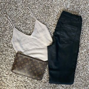 Blank NYC Coated Black Skinny Jeans 30